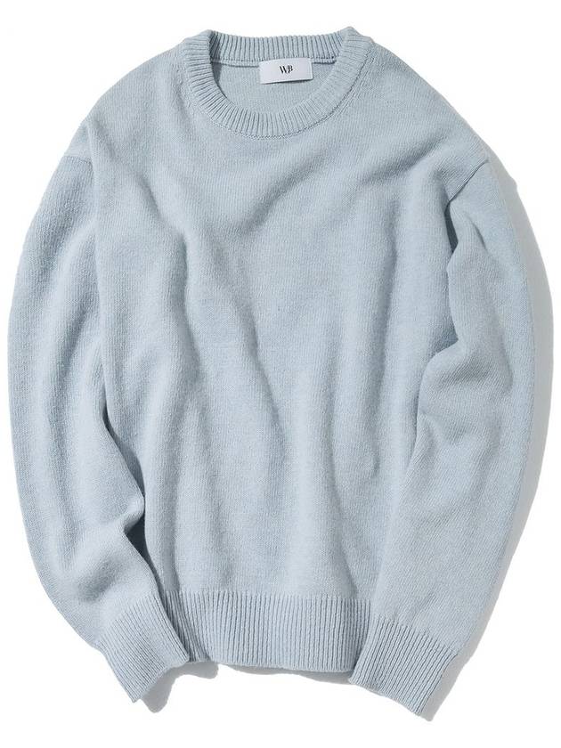 Semi over wool blended knit WINTER SKY - WEST GRAND BOULEVARD - BALAAN 2