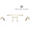 Glasses frame MEV0007 14GC gold rimless - PHILIPP PLEIN - BALAAN 4