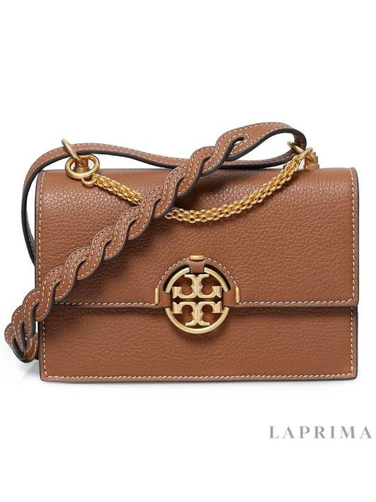 Miller Chain Tote Mini Bag Brown - TORY BURCH - BALAAN 2