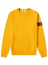 Wappen Patch Crew Neck Sweatshirt Orange - STONE ISLAND - BALAAN 2