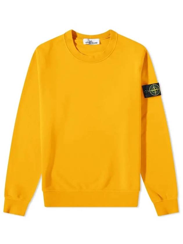 Wappen Patch Crew Neck Sweatshirt Orange - STONE ISLAND - BALAAN 2