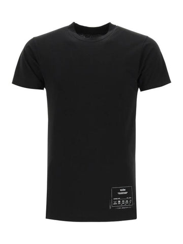 Men's 1CON Print Short Sleeve T-Shirt Black - MAISON MARGIELA - BALAAN.