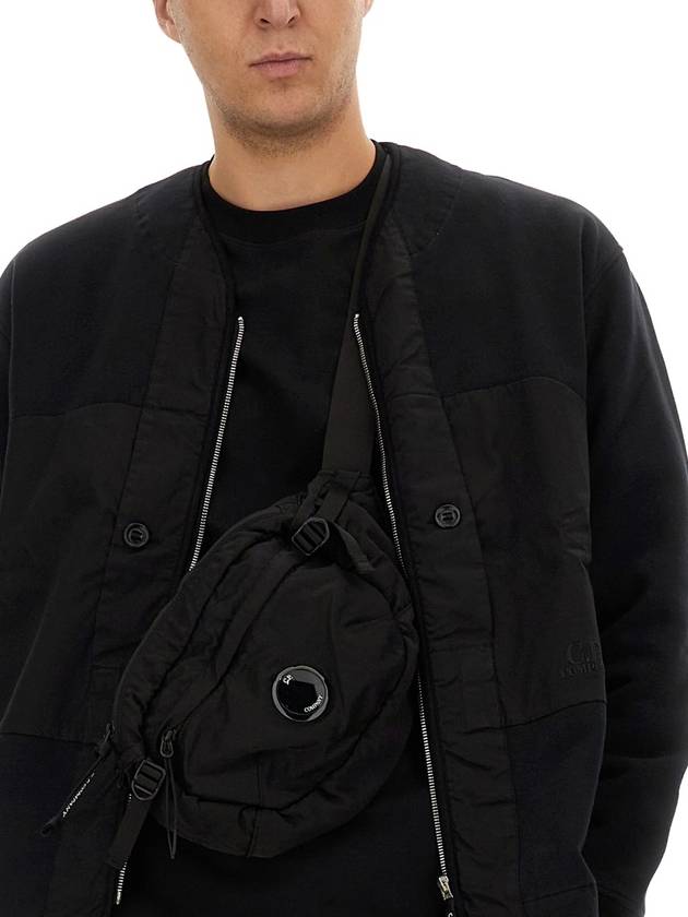 Diagonal Fleece Zip-Up Jacket Black - CP COMPANY - BALAAN 5