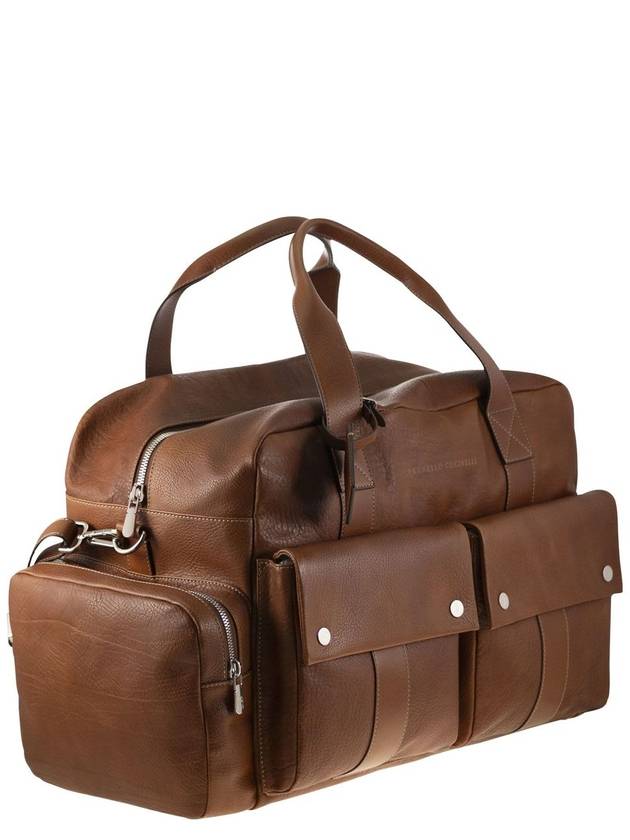 Leisure bag in calfskin with grain - BRUNELLO CUCINELLI - BALAAN 4