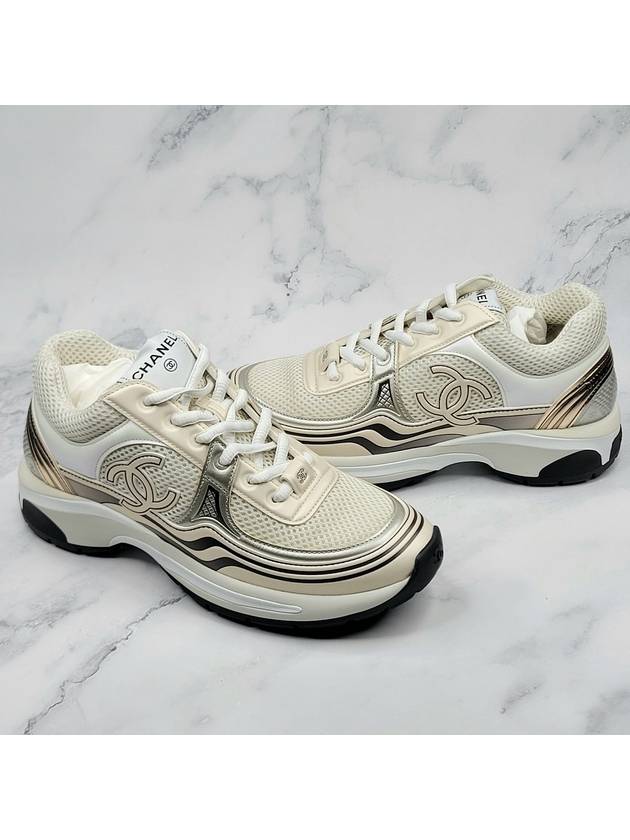 Women s Workshop Laminated CC Logo Shasix Sneakers G45077 - CHANEL - BALAAN 5