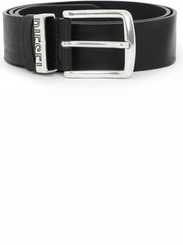 B Visble Leather Belt Black - DIESEL - BALAAN 2