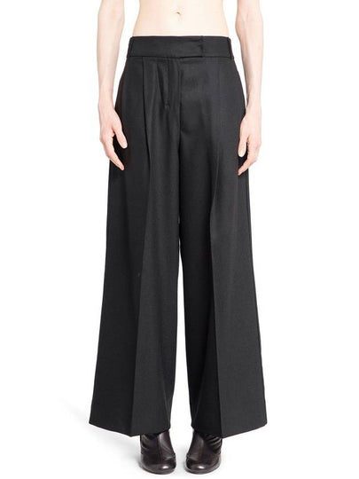 Carmen Virgin Wool Straight Pants Black - S MAX MARA - BALAAN 2