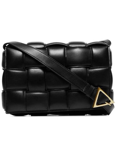 Gold Hardware Padded Cassette Cross Bag Black - BOTTEGA VENETA - BALAAN 2