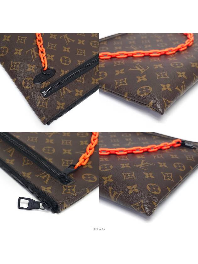 M44484 Monogram Virgil Abloh Chain Clutch Bag - LOUIS VUITTON - BALAAN 8