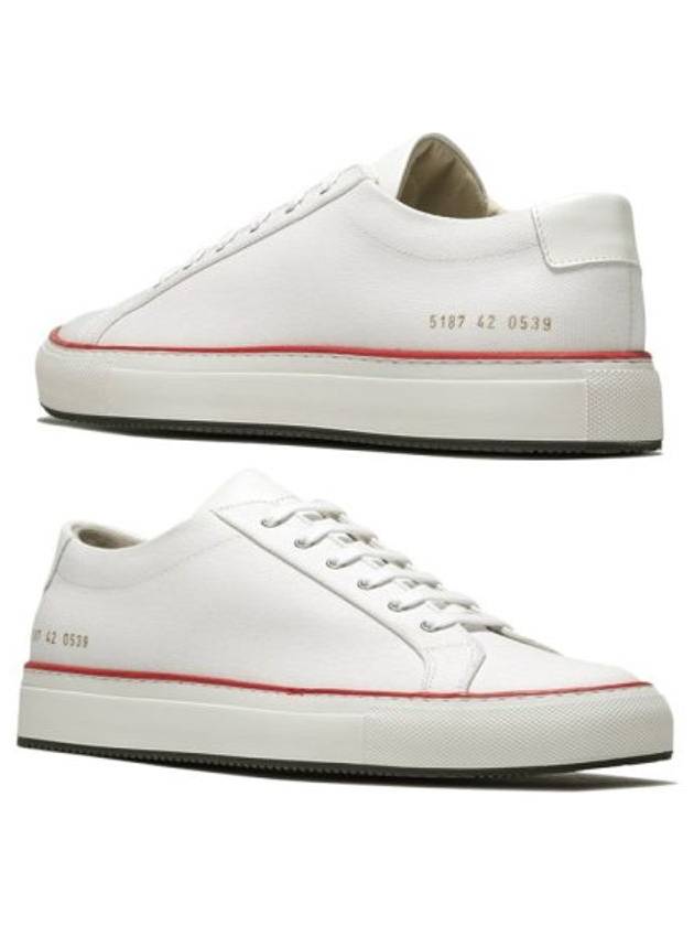 Achilles Low Top Sneakers Red White - COMMON PROJECTS - BALAAN 1