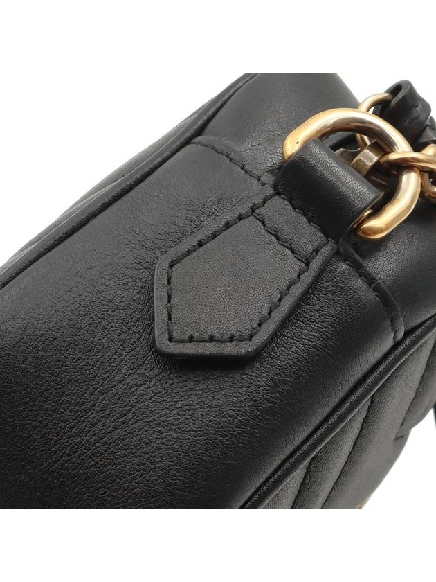 Black Matelasse GG Marmont Gold Mini Cross Bag 448065 - GUCCI - BALAAN 9