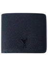 Heart Logo Half Wallet Navy - AMI - BALAAN 2