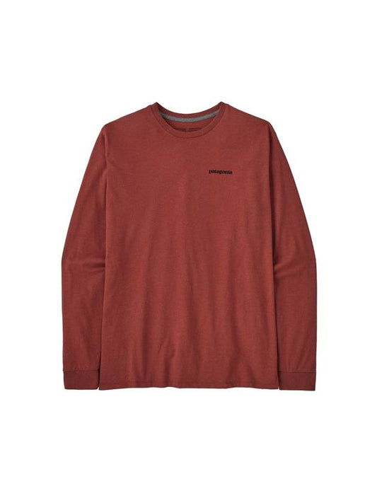 Men's Long Sleeve P-6 Logo Responsible Long Sleeve T-Shirt - PATAGONIA - BALAAN 1