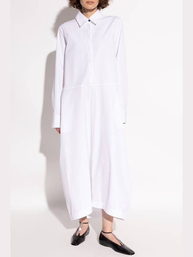 JIL SANDER Shirt Dress, Women's, White - JIL SANDER - BALAAN 3