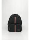 Rainbow Stripe Logo Patch Backpack Black - PAUL SMITH - BALAAN 2