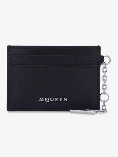 Silver Sling Card Holder Black 8044341T1AN1000 - ALEXANDER MCQUEEN - BALAAN 1