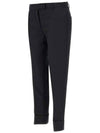 Twill Low Rise Cigarette Straight Pants Black - THOM BROWNE - BALAAN 4