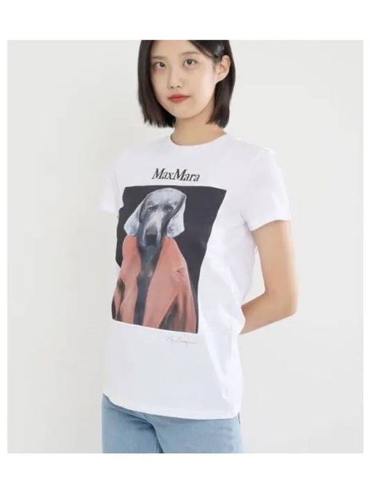 WOMEN S PRINTED COTTON T SHIRT 21946071600012 - MAX MARA - BALAAN 2