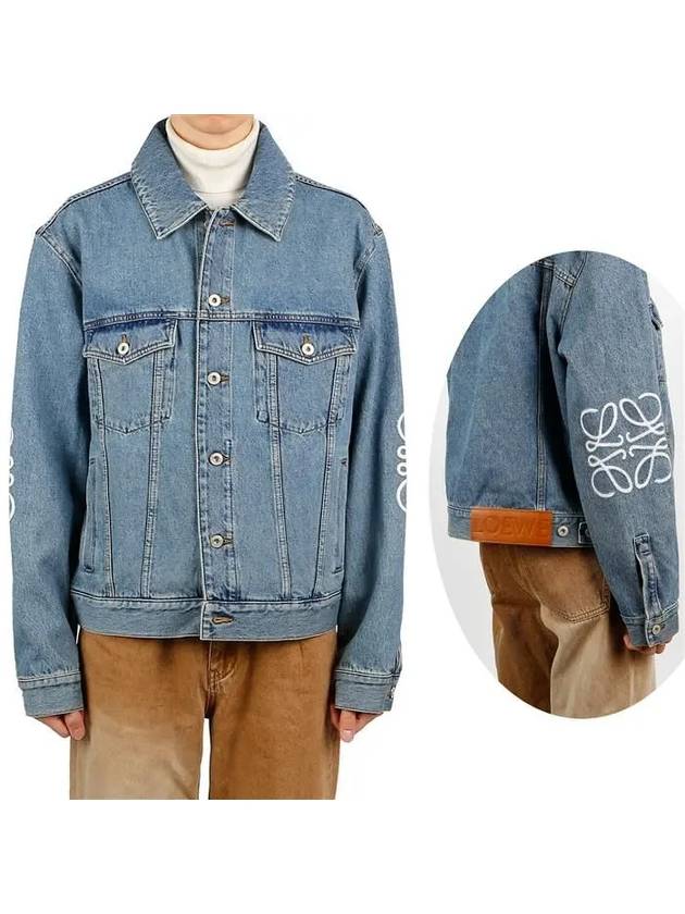 Anagram Denim Jacket Blue - LOEWE - BALAAN 2