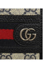 Ophidia GG Half Wallet Beige Navy - GUCCI - BALAAN 8