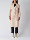 Women's Cles Virgin Wool Single Coat Powder - MAX MARA - BALAAN 3