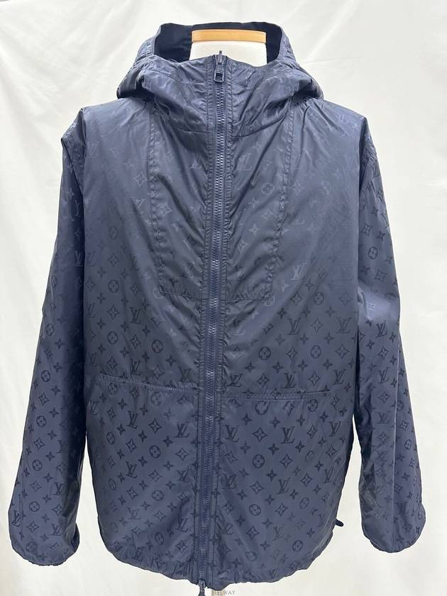 Reversible monogram windbreaker navy size 52 - LOUIS VUITTON - BALAAN 2