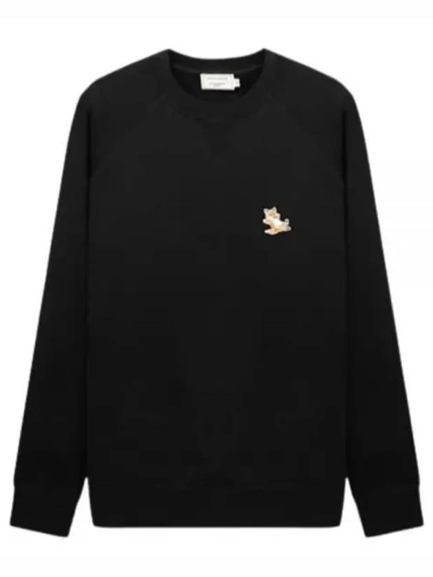 Chillax Fox Patch Classic Sweatshirt Black - MAISON KITSUNE - BALAAN 2