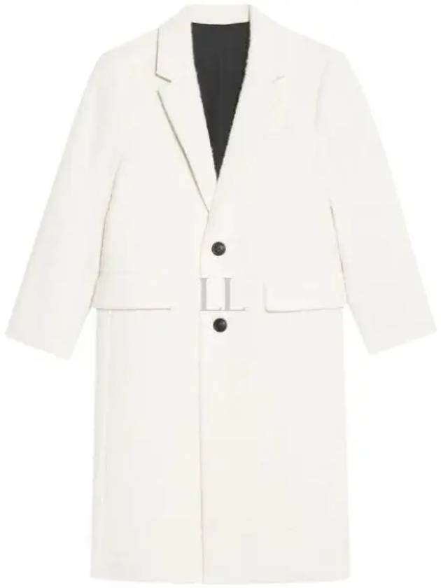 Men's Wool Single Coat Offwhite - AMI - BALAAN 2