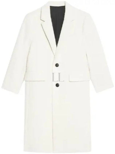 Men's Wool Single Coat Offwhite - AMI - BALAAN 2