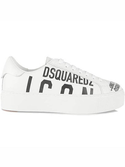 Women's Logo Printing Low-Top Sneakers White - DSQUARED2 - BALAAN 2