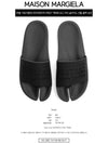 Embossed Logo Tabi Slippers Black - MAISON MARGIELA - BALAAN 3