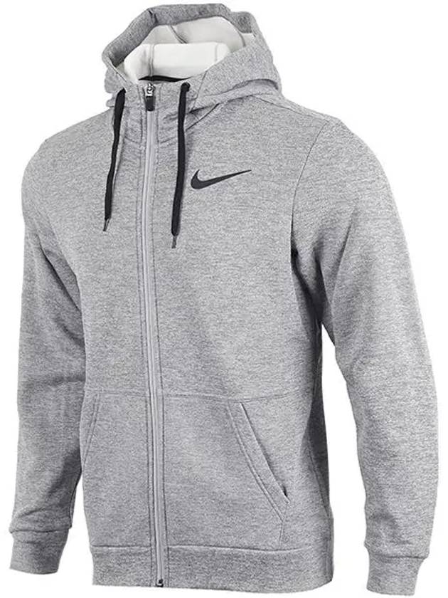 Therma Zip-Up Hoodie Grey - NIKE - BALAAN 3