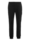 Diagonal Raised Fleece Cargo Track Pants Black - CP COMPANY - BALAAN 2