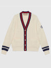 Interlocking G Web Cable Knit Cardigan Ivory - GUCCI - BALAAN 2