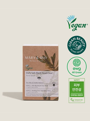 [Mary&May] Daily Safe Black Head Clear Nose Mask (10EA) - MARY&MAY - BALAAN 1