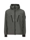 Skin Touch Nylon TC Hooded Jacket Musk Green - STONE ISLAND - BALAAN 2