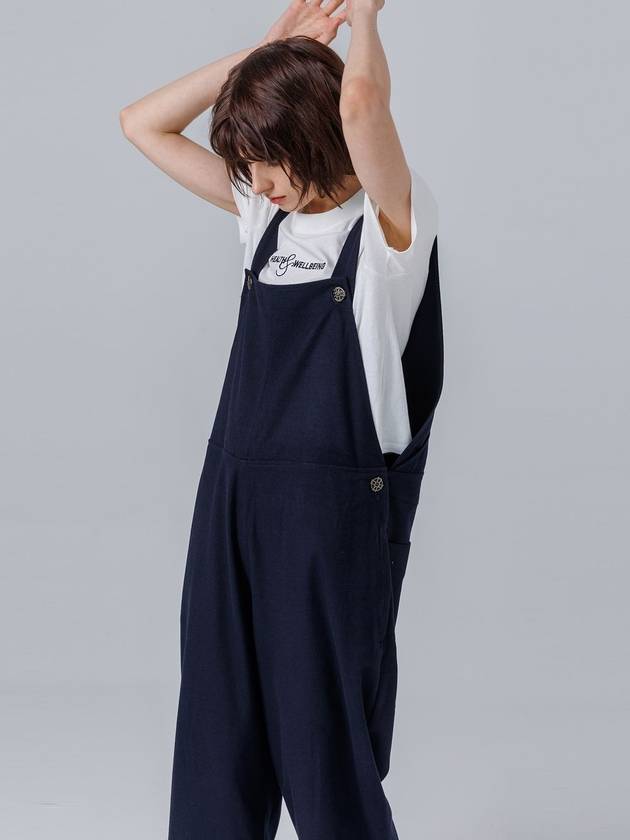 Wrap Back Overall Jumpsuit Navy - PAGE STUDIO - BALAAN 5