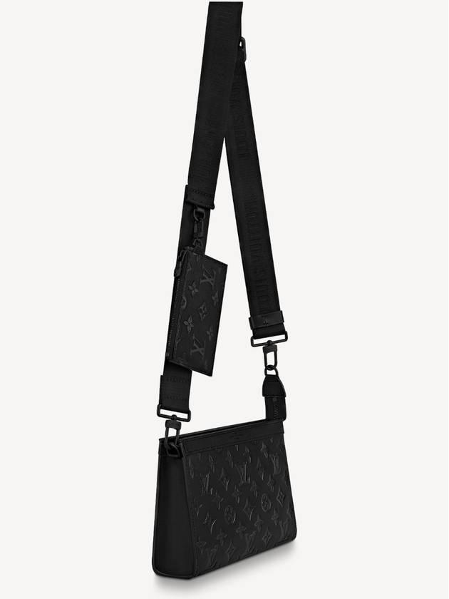 Gaston Wearable Monogram Leather Cross Bag Black - LOUIS VUITTON - BALAAN 4