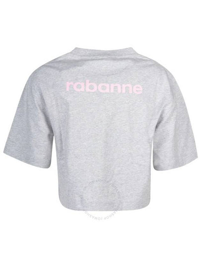 Rabanne Logo Print Cropped Cotton T-Shirt, Size Medium - PACO RABANNE - BALAAN 2