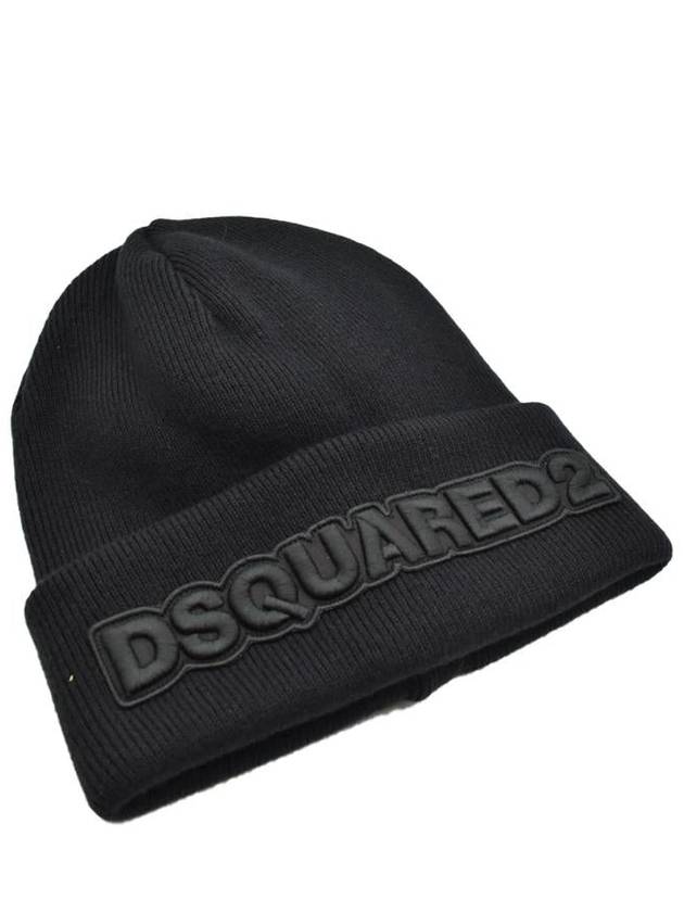 logo embroidery beanie black - DSQUARED2 - BALAAN 2