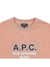 Logo Print Cotton Sweatshirt Rose - A.P.C. - BALAAN 4