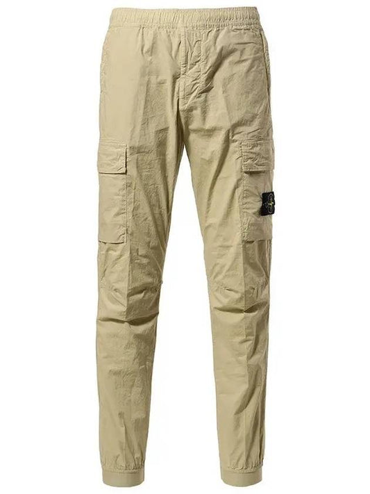 Stretch Cotton Tela Paracadute Cargo Straight Pants Pistachio - STONE ISLAND - BALAAN 2