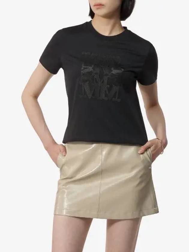 Taverna Short Sleeve T-Shirt Black - MAX MARA - BALAAN 2