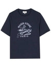 Racing Fox Comfort Short Sleeve T-Shirt Ink Blue - MAISON KITSUNE - BALAAN 2