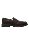 Travis Penny Leather Loafers Dark Brown - LORO PIANA - BALAAN 1