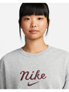 Crew neck gray sweatshirt DZ4626063 WOMENS L Asian fit - NIKE - BALAAN 3