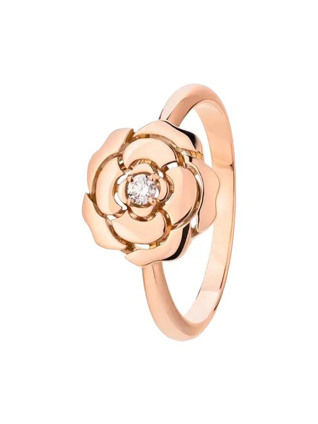 Extra De Camellia Ring Pink Gold - CHANEL - BALAAN 1