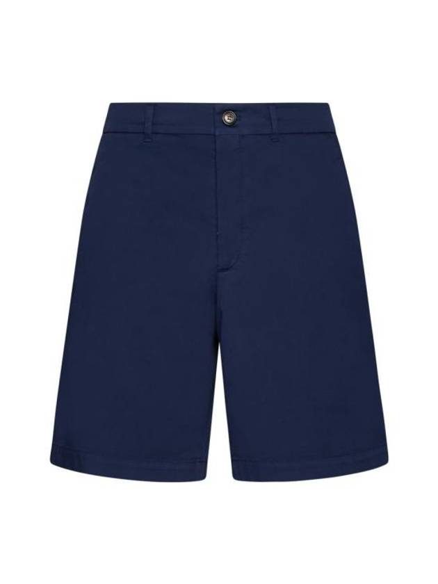 Mid-Rise Chino Shorts Blue Prussia - BRUNELLO CUCINELLI - BALAAN 1