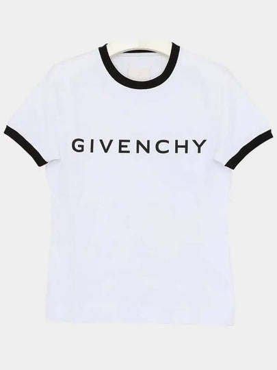 Archetype Slim Fit Cotton Short Sleeve T-Shirt White - GIVENCHY - BALAAN 2