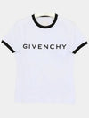 Archetype Slim Fit Cotton Short Sleeve T-Shirt White - GIVENCHY - BALAAN 3